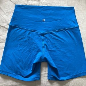lululemon high rise align 6” size 8 poolside blue